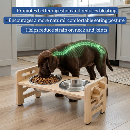 Smith & Woofers™ Orthopedic feeder for small dogs