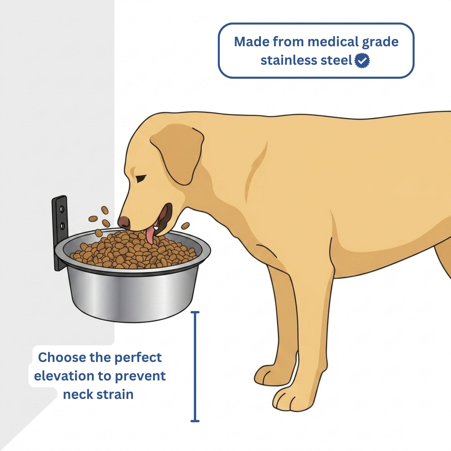 Smith & Woofers™ Orthopedic Wall Feeder