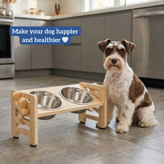 Smith & Woofers™ Orthopedic feeder for small dogs