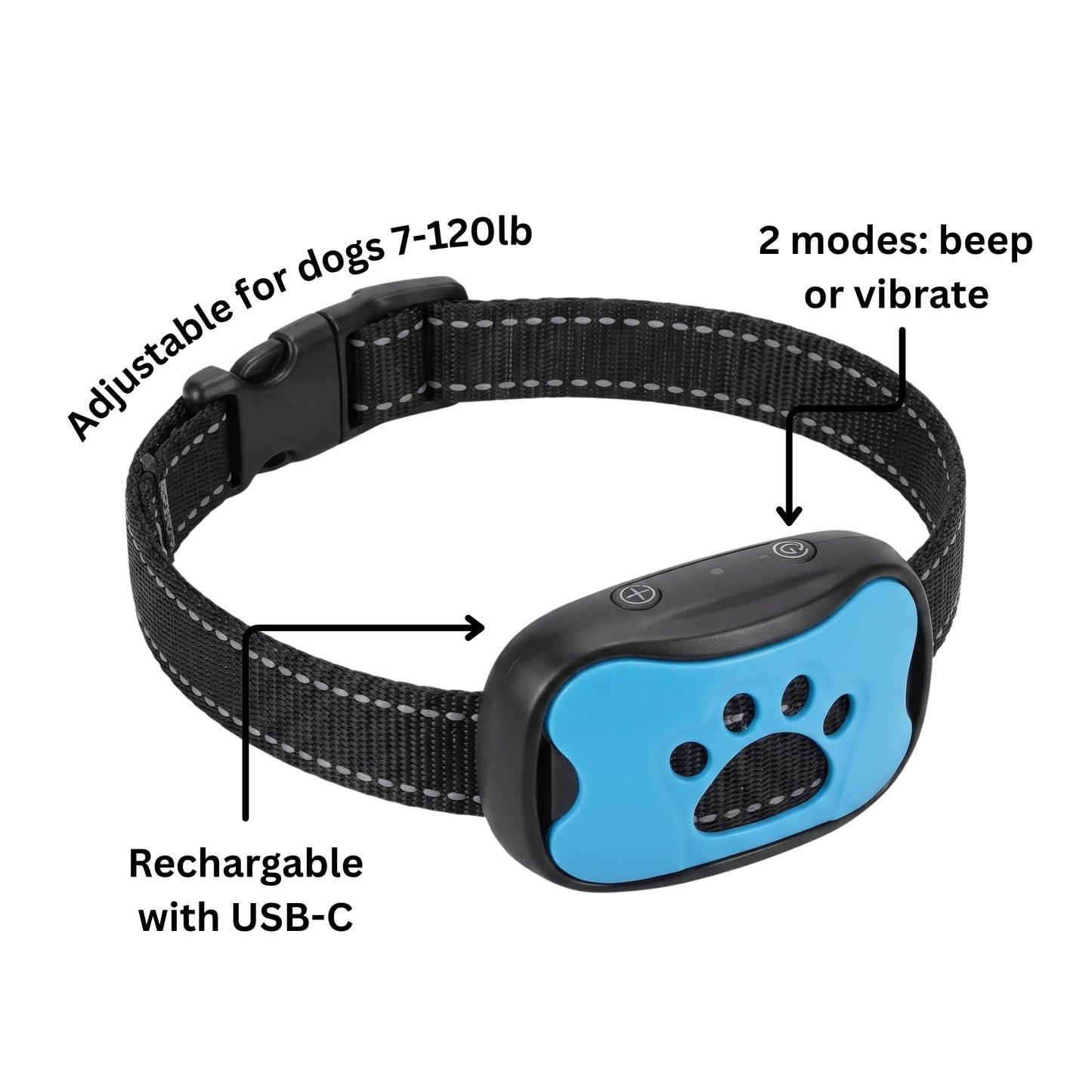 Smith & Woofers™ Anti-Barking Vibration Collar